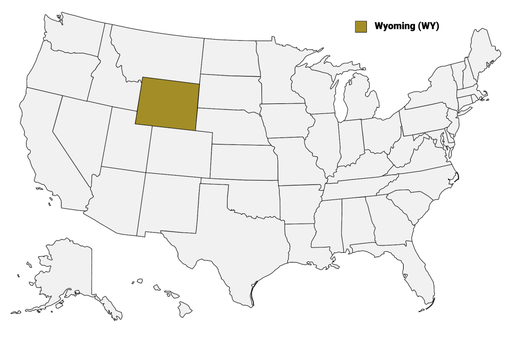 Wyoming Counties Map | Mappr | Wyoming On Map Of Usa