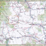 Wyoming Road Map   Ontheworldmap | Road Map Of Wyoming USA